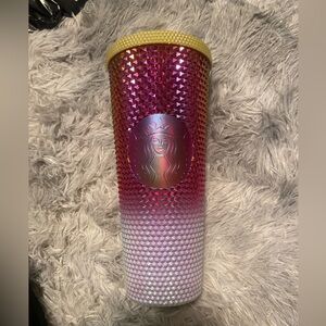 Starbucks Pink and Gold Ombre Crystal Starbucks Venti Gradient Tumbler